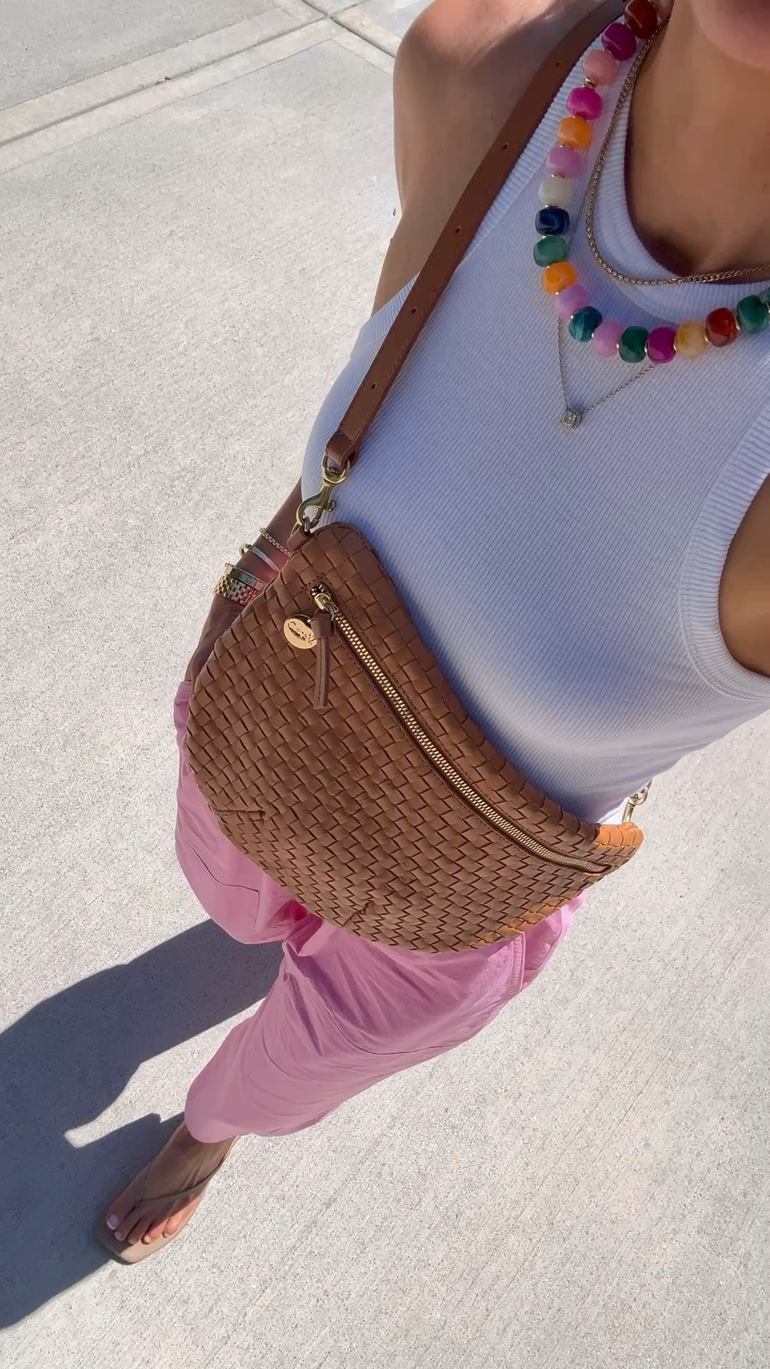 These viral pants now come in pink! They sold out in hours after I shared them - so glad they are back in this new fun color. I'm 5'7 wearing size xs