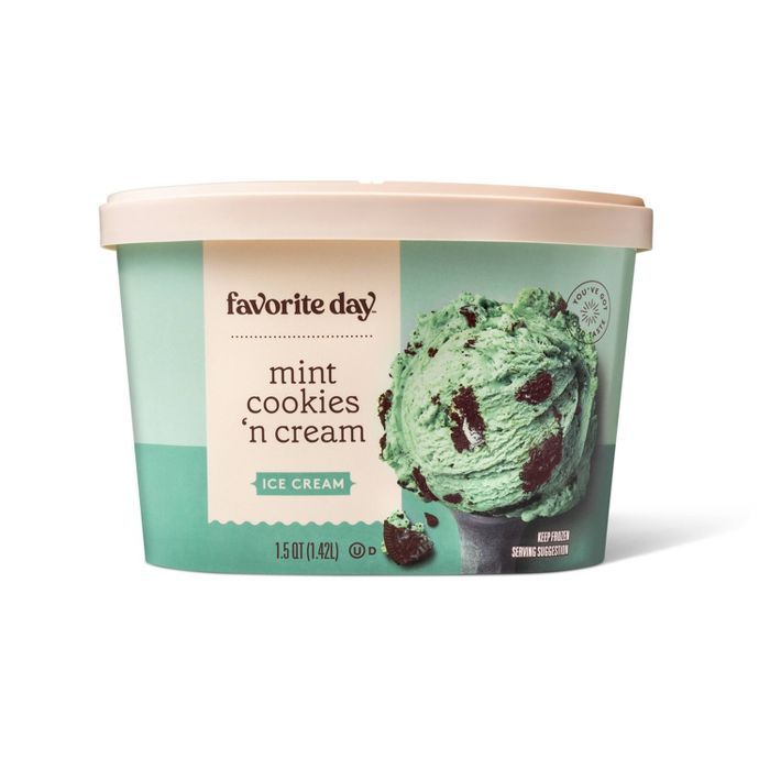 Mint Cookies & Cream Ice Cream - 48oz - Favorite Day™ | Target