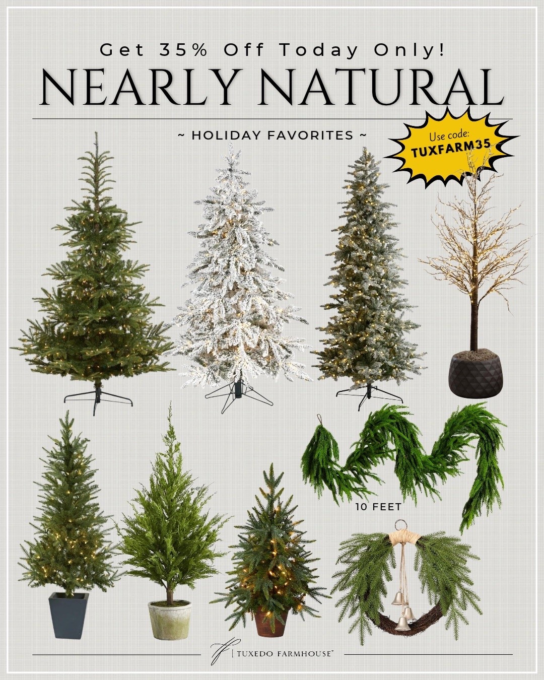 Today Only! Get 35% off your entire order from Nearly Natural! Use my code TUXFARM35 at checkout. Many lovely fall and holiday items.

#LTKSeasonal #LTKHome #LTKSaleAlert