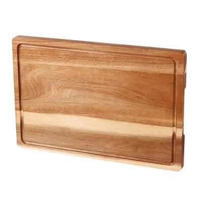 EcoSummer 18x12" Acacia Wood Cutting Boards 4 Pcs, Thick Wooden Chopping Boards with Juice Groove & Built-In Handles. | Target