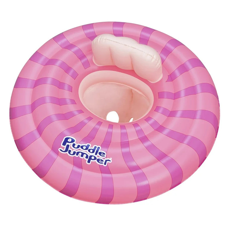 Puddle Jumper WonderSplash 3-Ring Inflatable Baby Boat, Pink, 0-24 lbs Weight Capacity | Walmart (US)