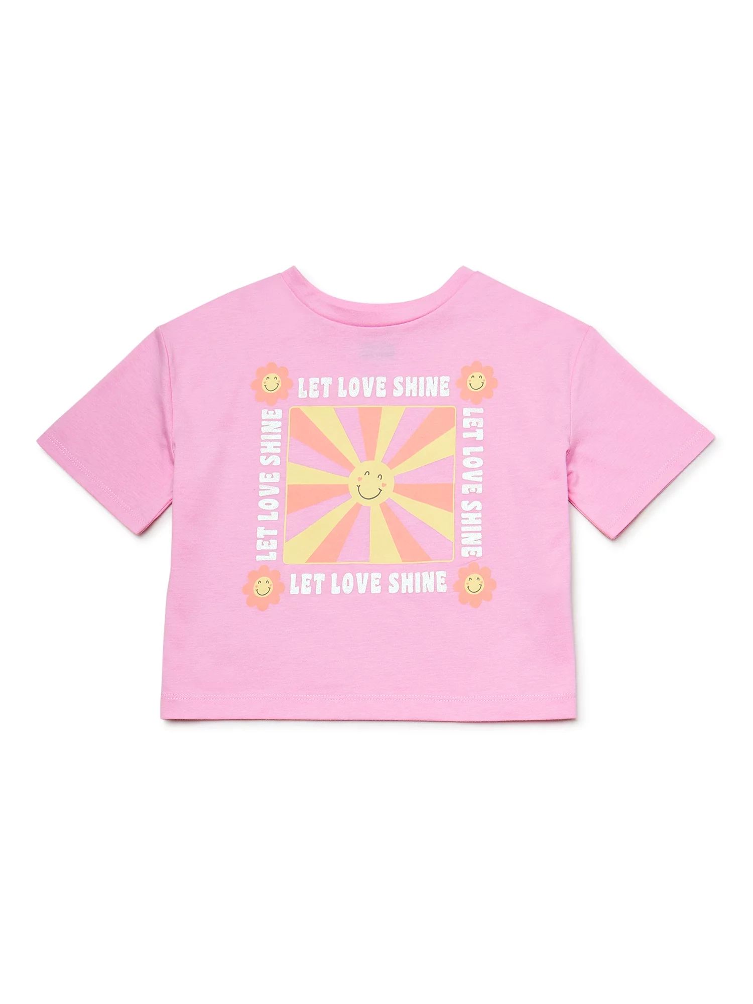 365 Kids By Garanimals Girls Short Seeve Boxy Tee, Sizes 4-10 | Walmart (US)