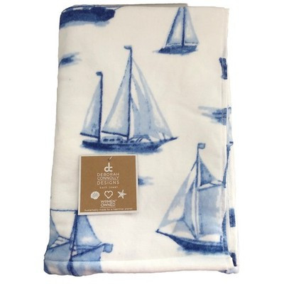 New Deborah Connolly 1 Bath Towel Boat Ocean Beach Sailboat Nautical | eBay US