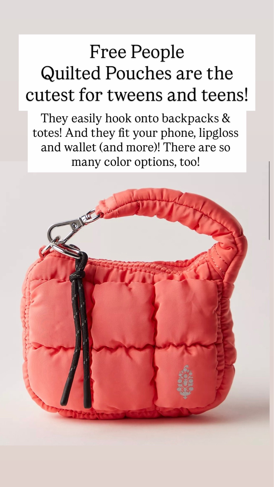 Free People quilted pouches are adorable!!

#LTKootd