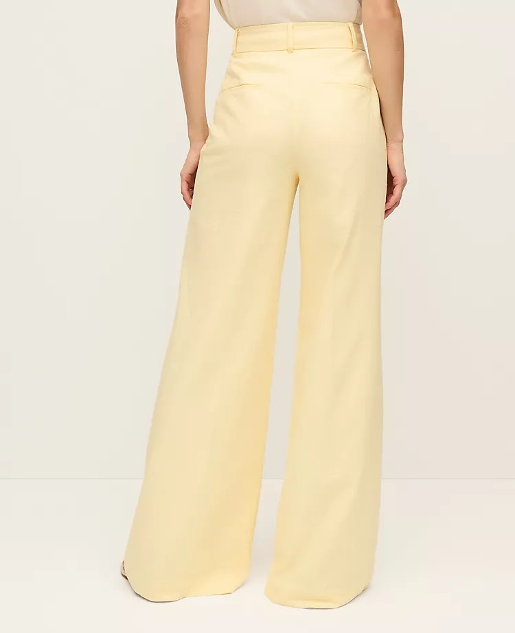 The Statement Palazzo Pant in Linen Blend | Ann Taylor