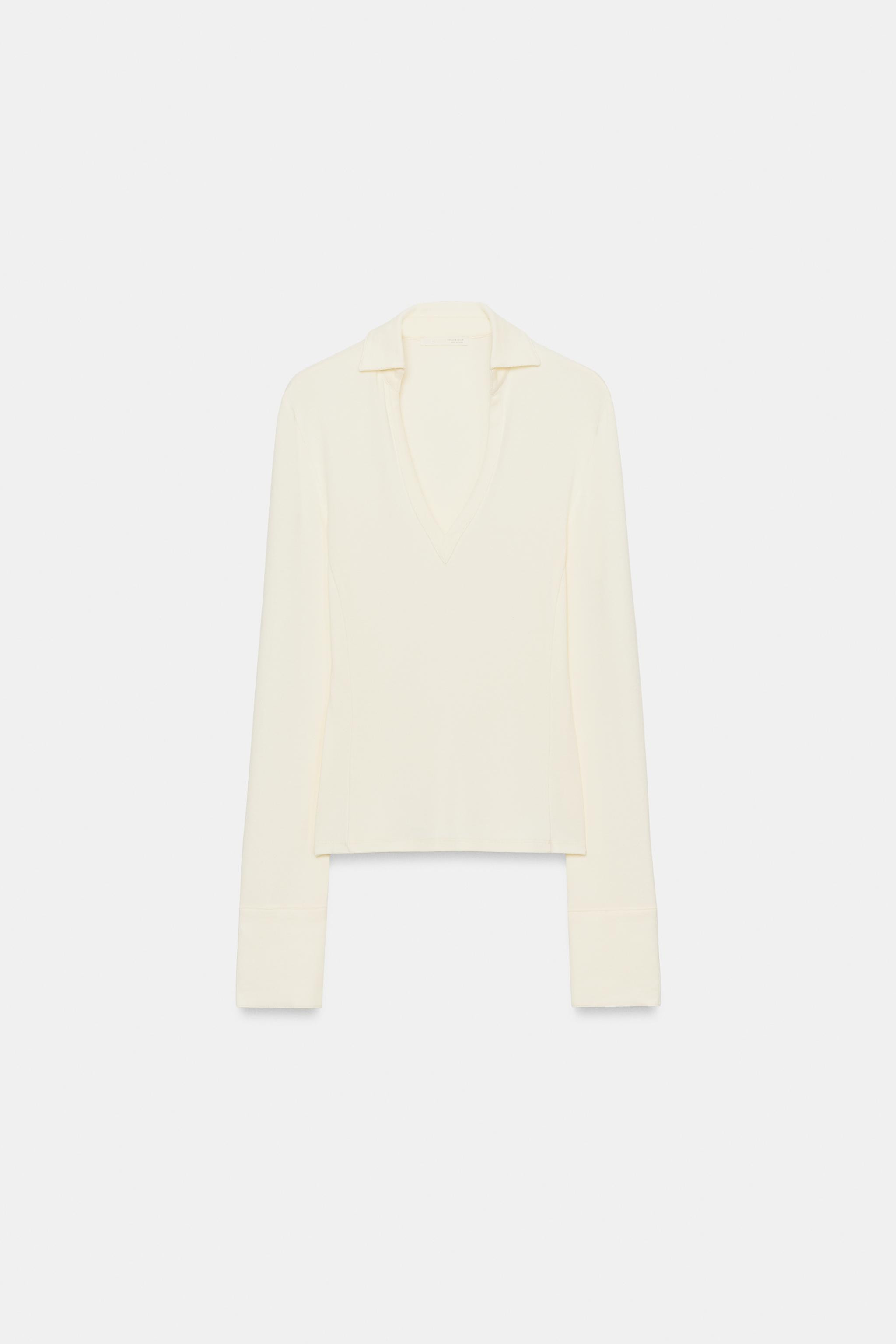 POLO COLLAR T-SHIRT | Zara UK