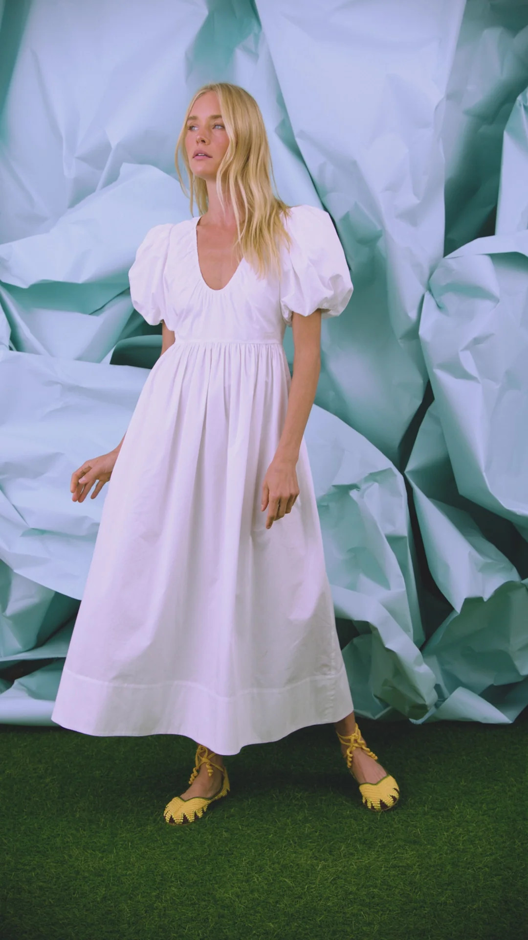 Augusta Dress | White Cotton Dress | Hunter Bell | Hunter Bell