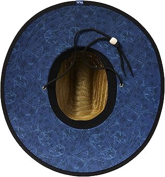 HUK Men's Camo Patch Straw Wide Brim Fishing Hat | Amazon (US)