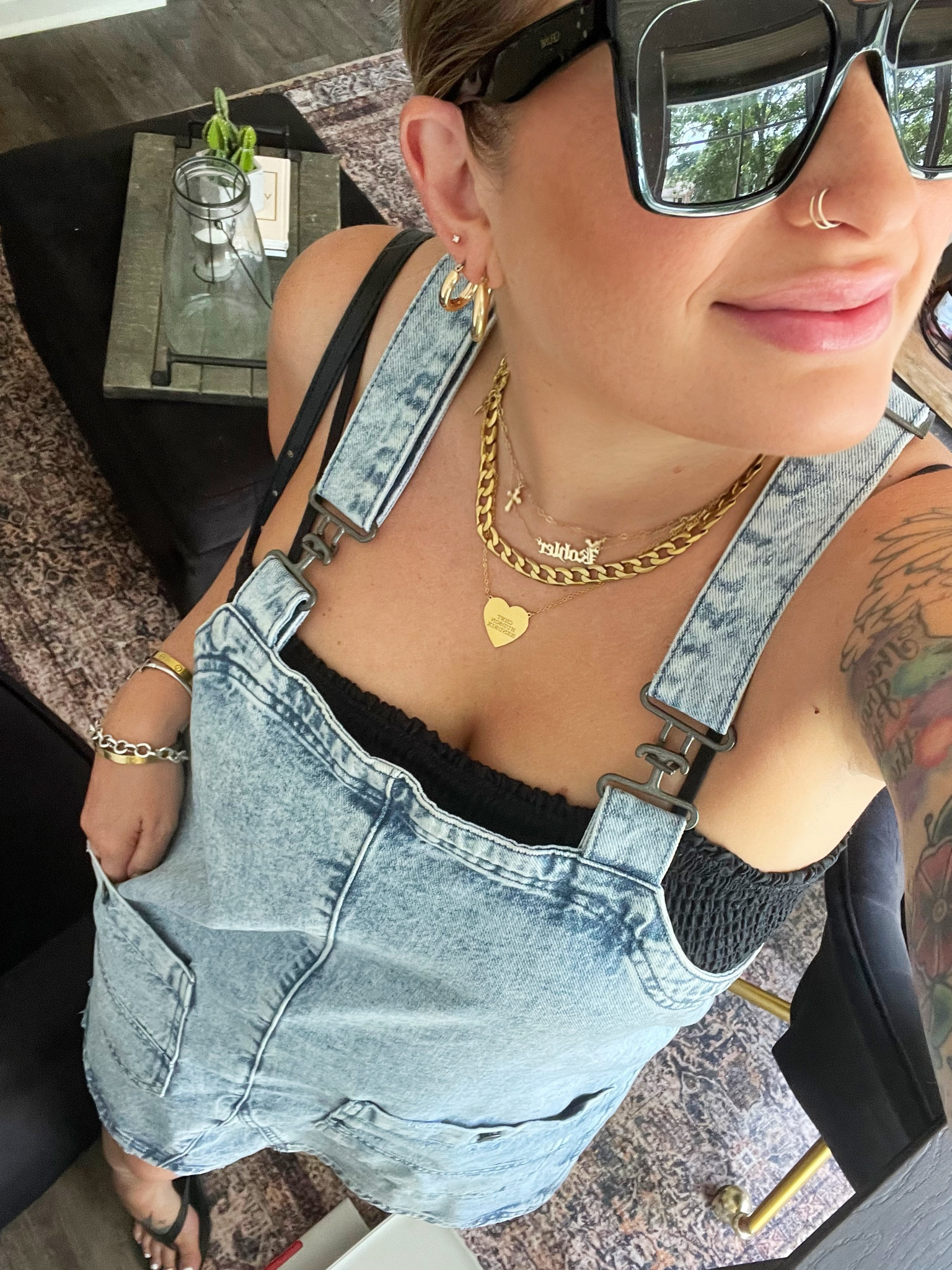 Wearing a medium in this denim dresss

#LTKSaleAlert #LTKMidsize #LTKxNSale