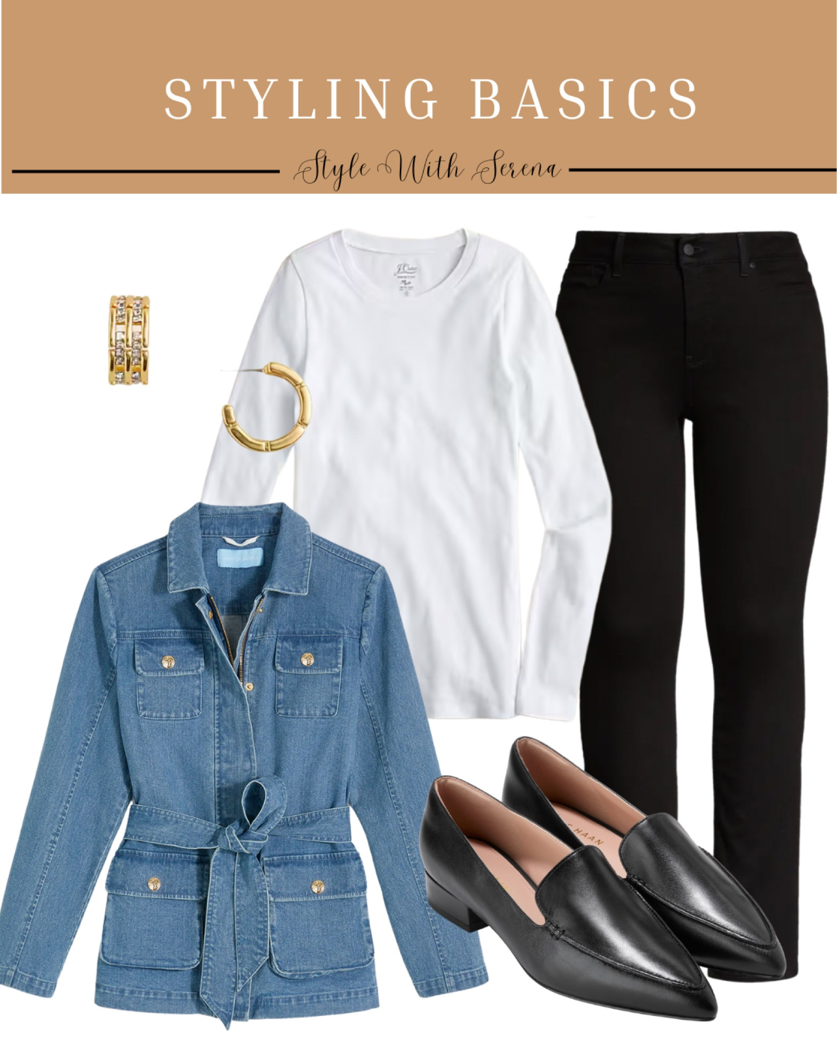 Styling basics, classic wardrobe, closet staples, denim jacket, white tee, jeans, denim

#LTKOver40 #LTKMidsize #LTKStyleTip