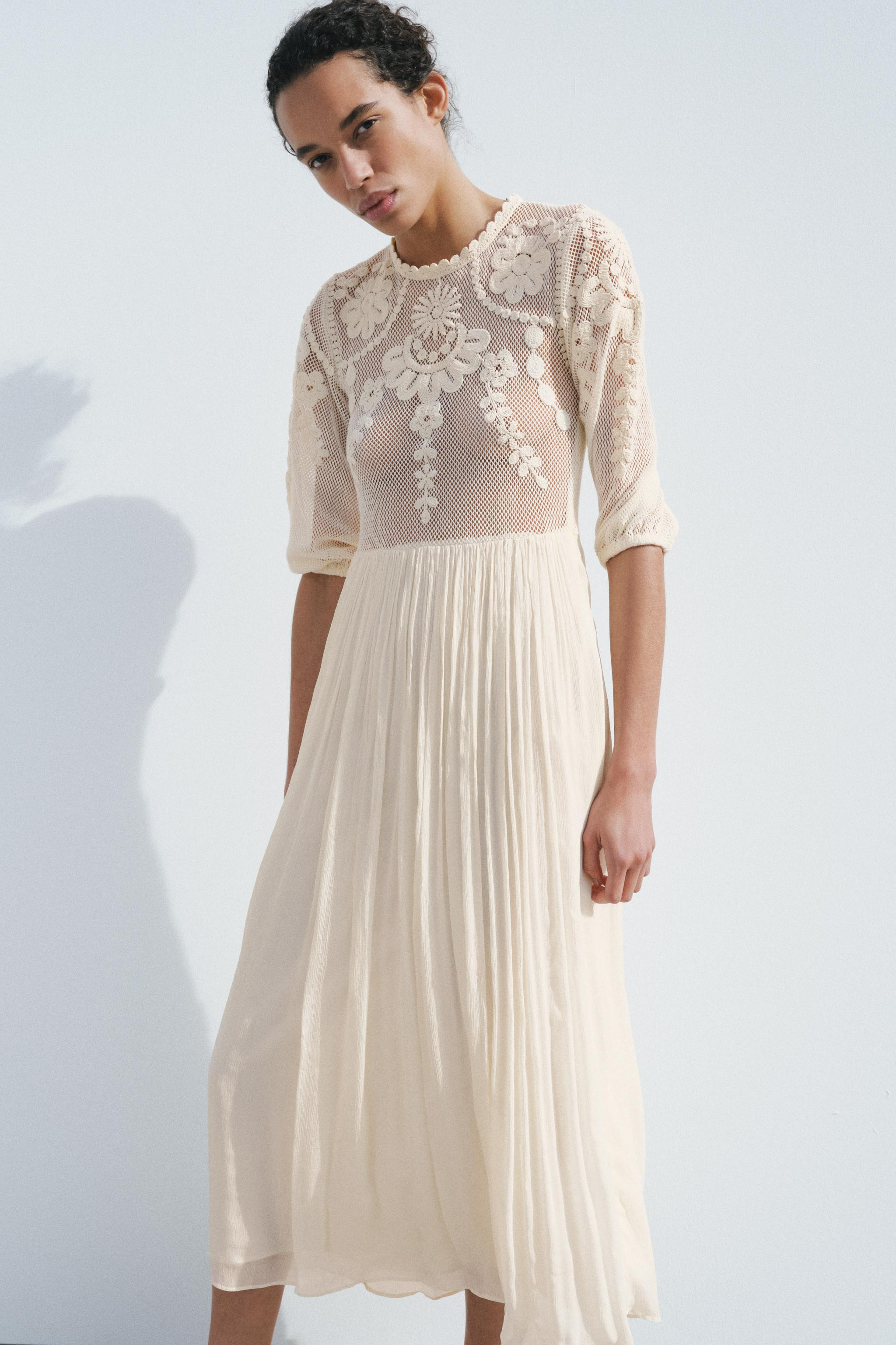 ZW COLLECTION EMBROIDERED DRESS | Zara US