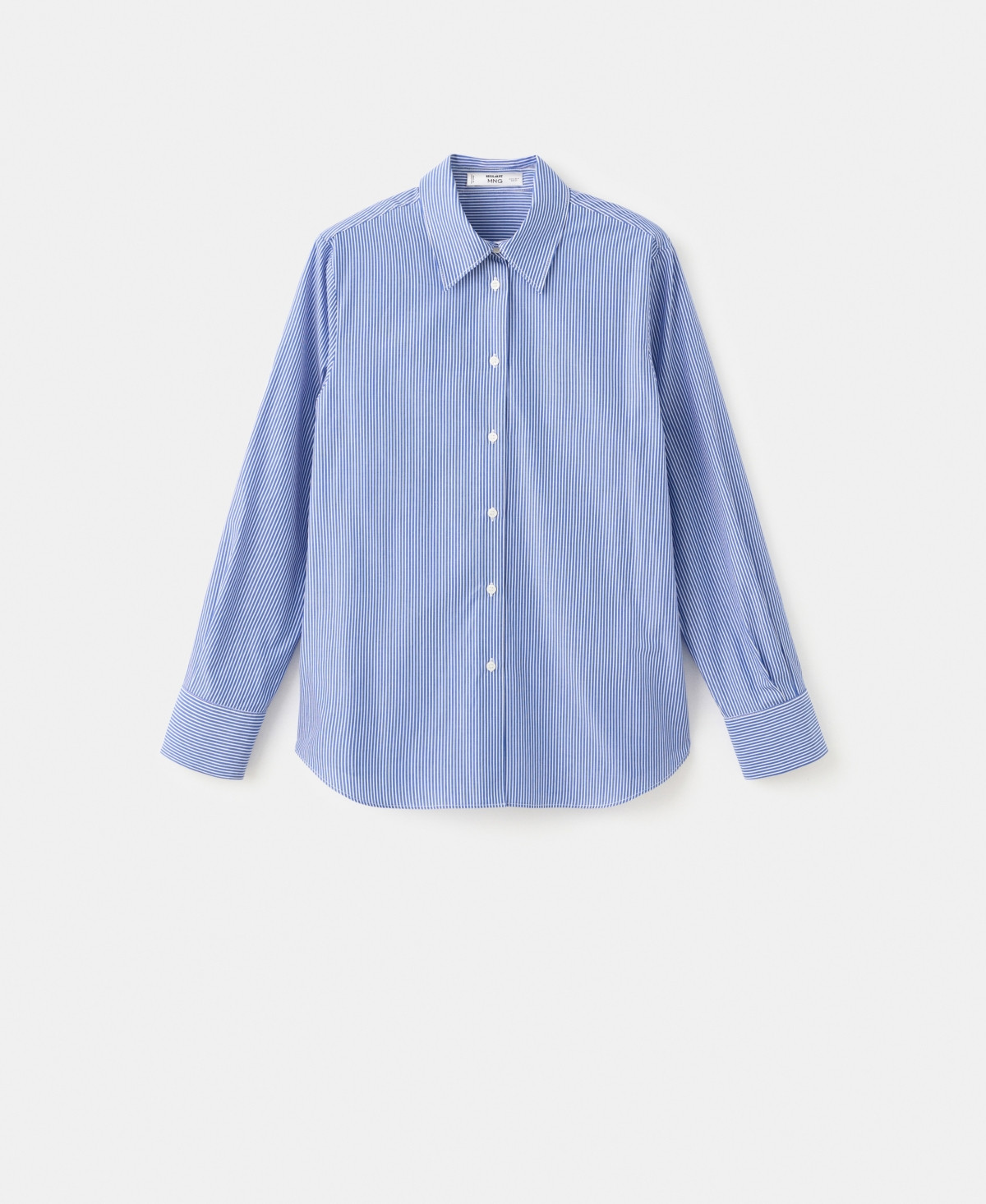 Mango Women's Cotton And Lyocell Blend Straight Shirt - Sky Blue | Macy's