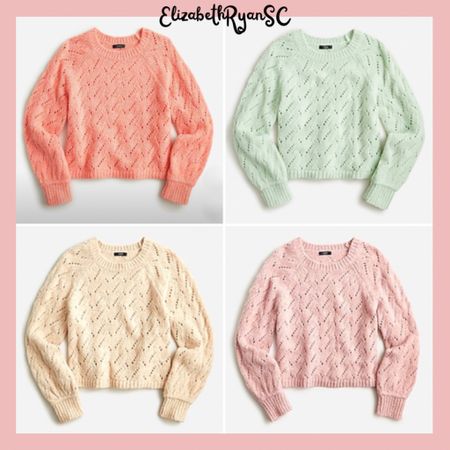 Adorable cropped crewneck sweaters in beautiful pastel shades from JCrew. Perfect for fall outfits and 40% off with code: SHOPFALL
I attached some cute options at a lower price point as well.💗
#ltkseasonal
#ltkstyletip


#LTKunder100 #LTKsalealert #LTKU