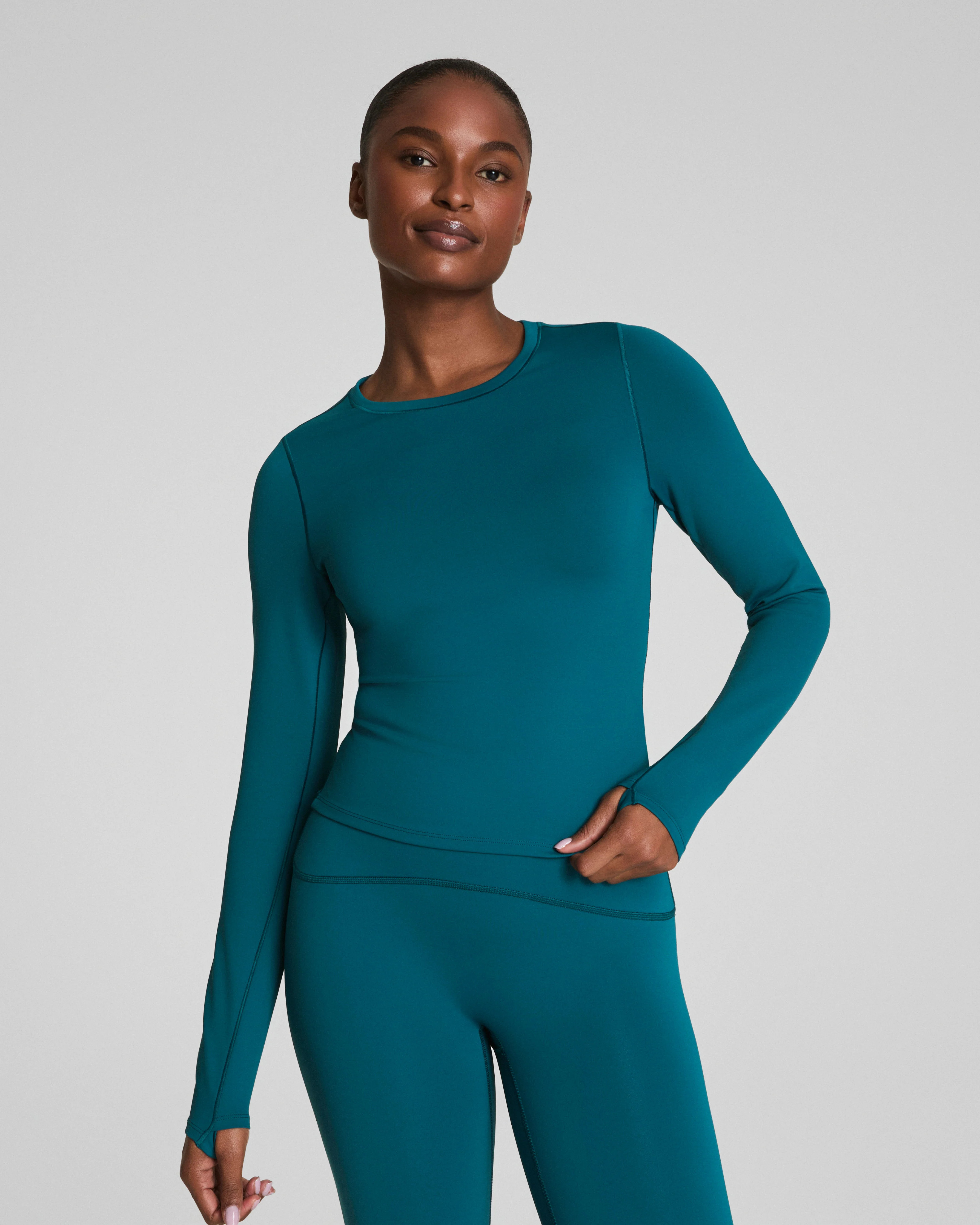 Long Sleeve Top with SecretSweat Tech | Spanx