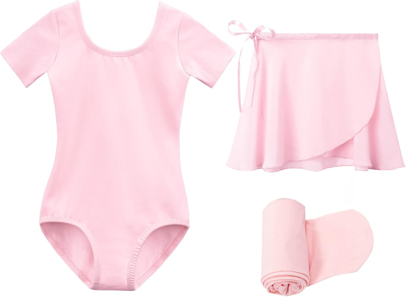 Stelle Ballet Leotards for Girls Toddler Dance Dress Outfit Combo with Skirt and Tights (Toddler/... | Amazon (US)