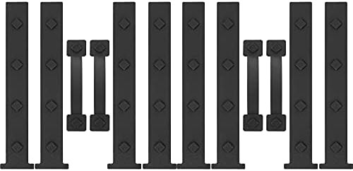 HILLMASTER 2 Pack Magnetic Garage Door Decorative Hardware, 12 Pieces Rectangle Garage Door Magne... | Amazon (US)