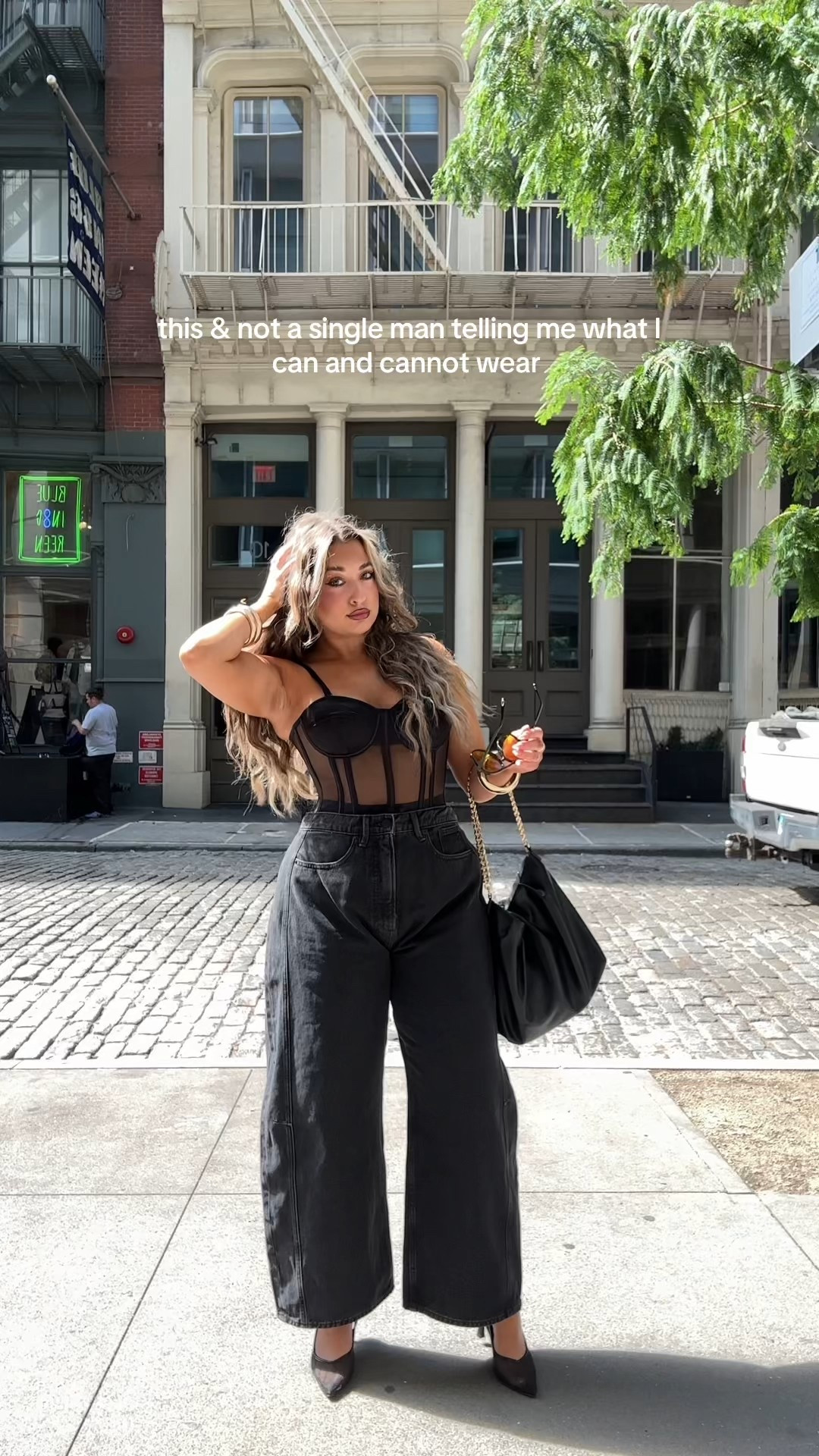 NYFW day one outfit! Wearing a medium in the top and size 10 in the jeans 

#LTKNYFW #LTKMidsize #LTKStyleTip