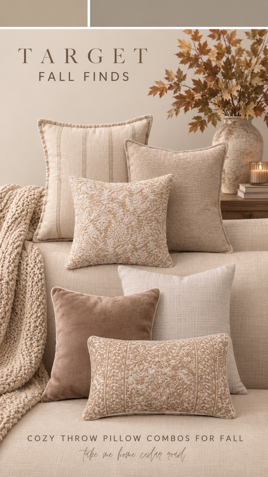 Neutral throw pillows, throw pillow, fall decor, cozy decor, home decor

#LTKSeasonal #LTKSaleAlert #LTKHome