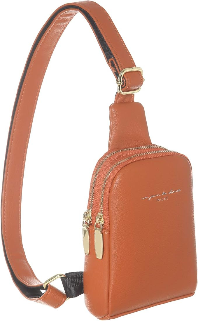 INICAT Small Crossbody Sling Bags for Women Vegan Leather Cell Phone Purse Fanny Packs for Women ... | Amazon (US)