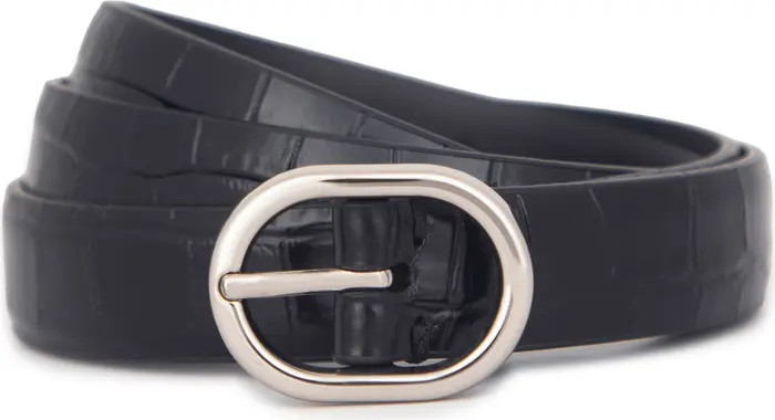 Croc Embossed Leather Belt | Nordstrom