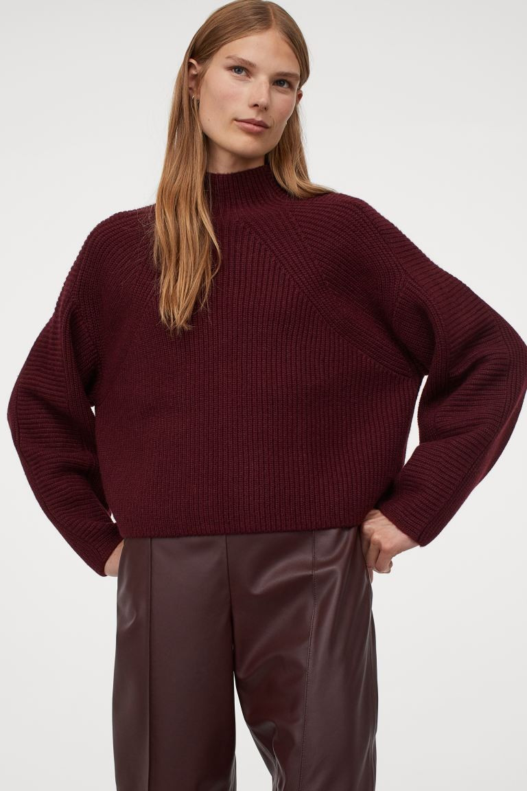 Knit Mock-turtleneck Sweater | H&M (US + CA)