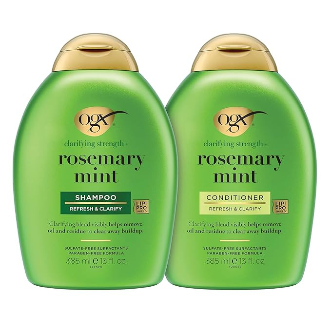 OGX Bundle: Clarifying Strength + Rosemary Mint Shampoo & Conditioner, 13 fl. oz each. Visibly re... | Amazon (US)