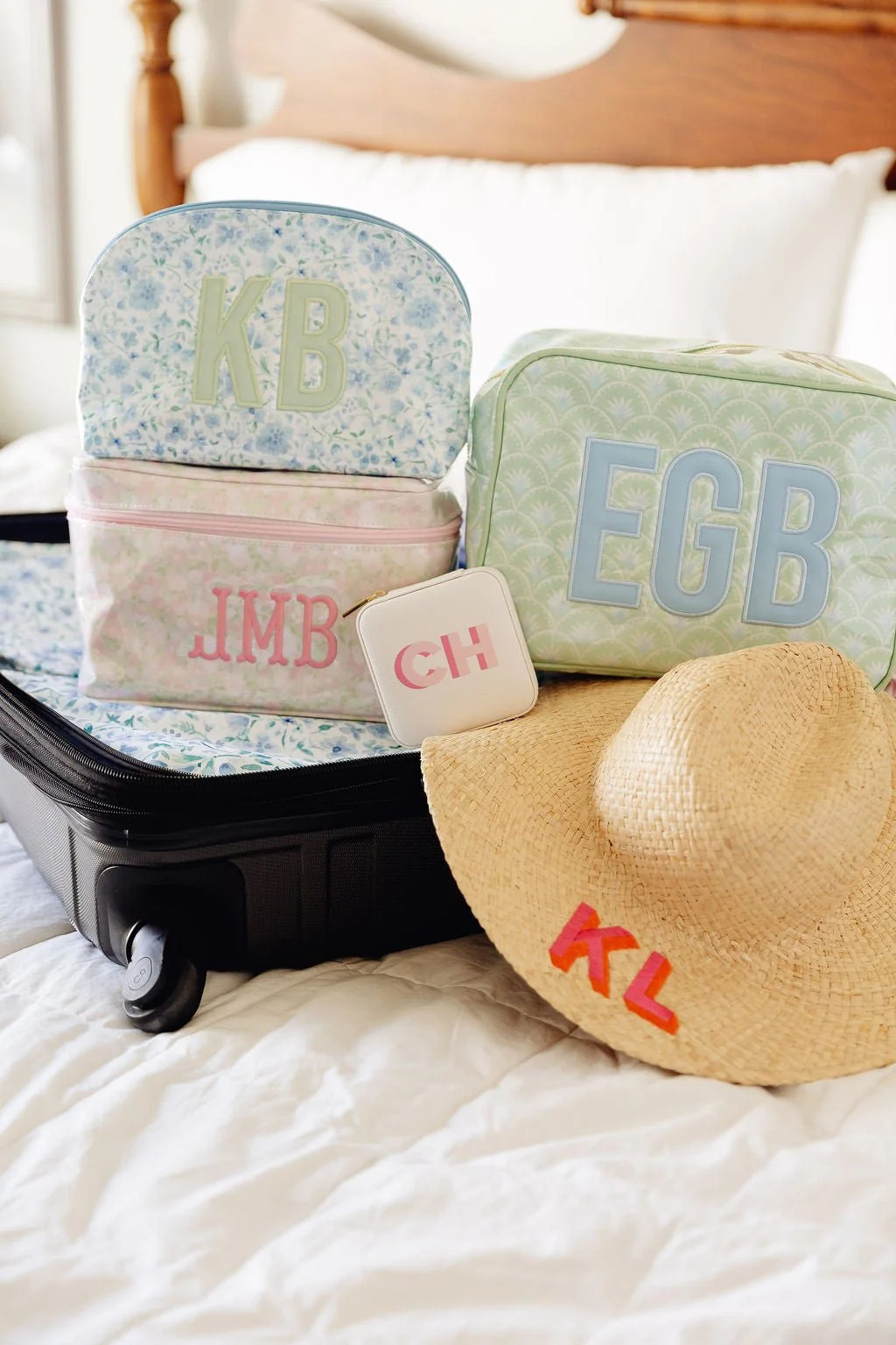 Jewelry Case - Shadow Monogram | Sprinkled With Pink