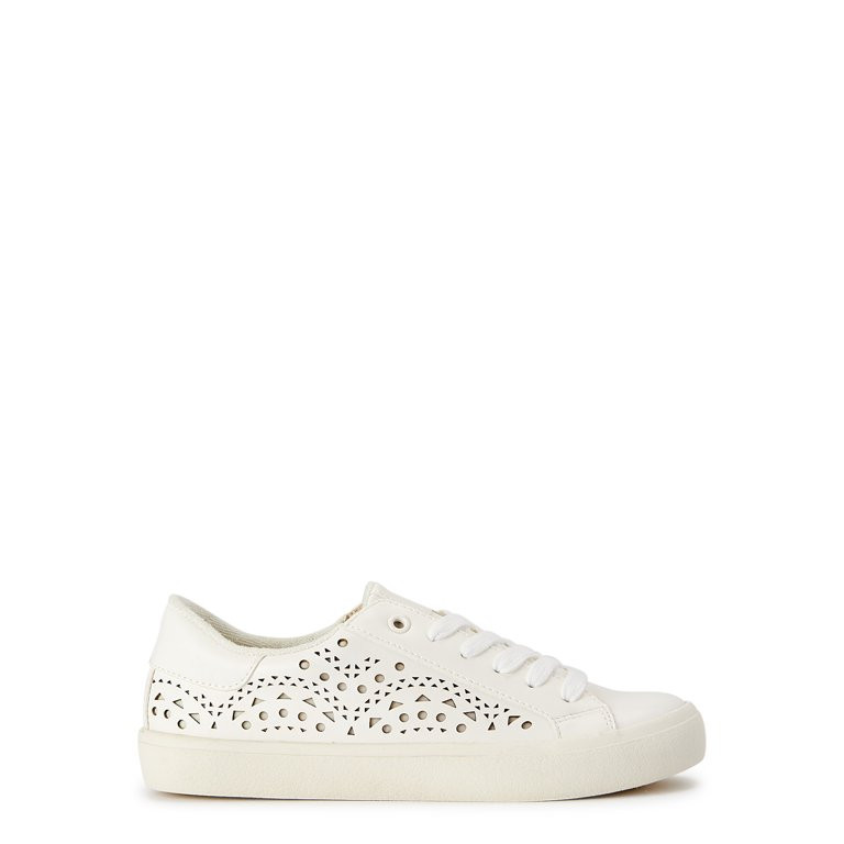 Scoop Women's Laser Cut Court Sneakers | Walmart (US)