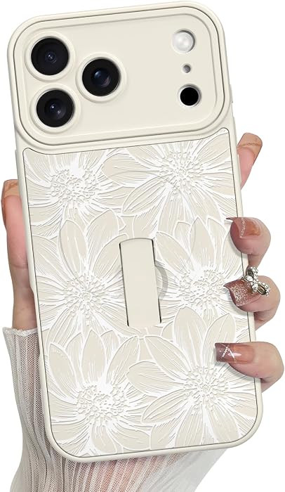 MZELQ for iPhone 17 Pro Case, Silicone Sunflower Floral Flower Cute Pattern, Support for MagSafe,... | Amazon (US)