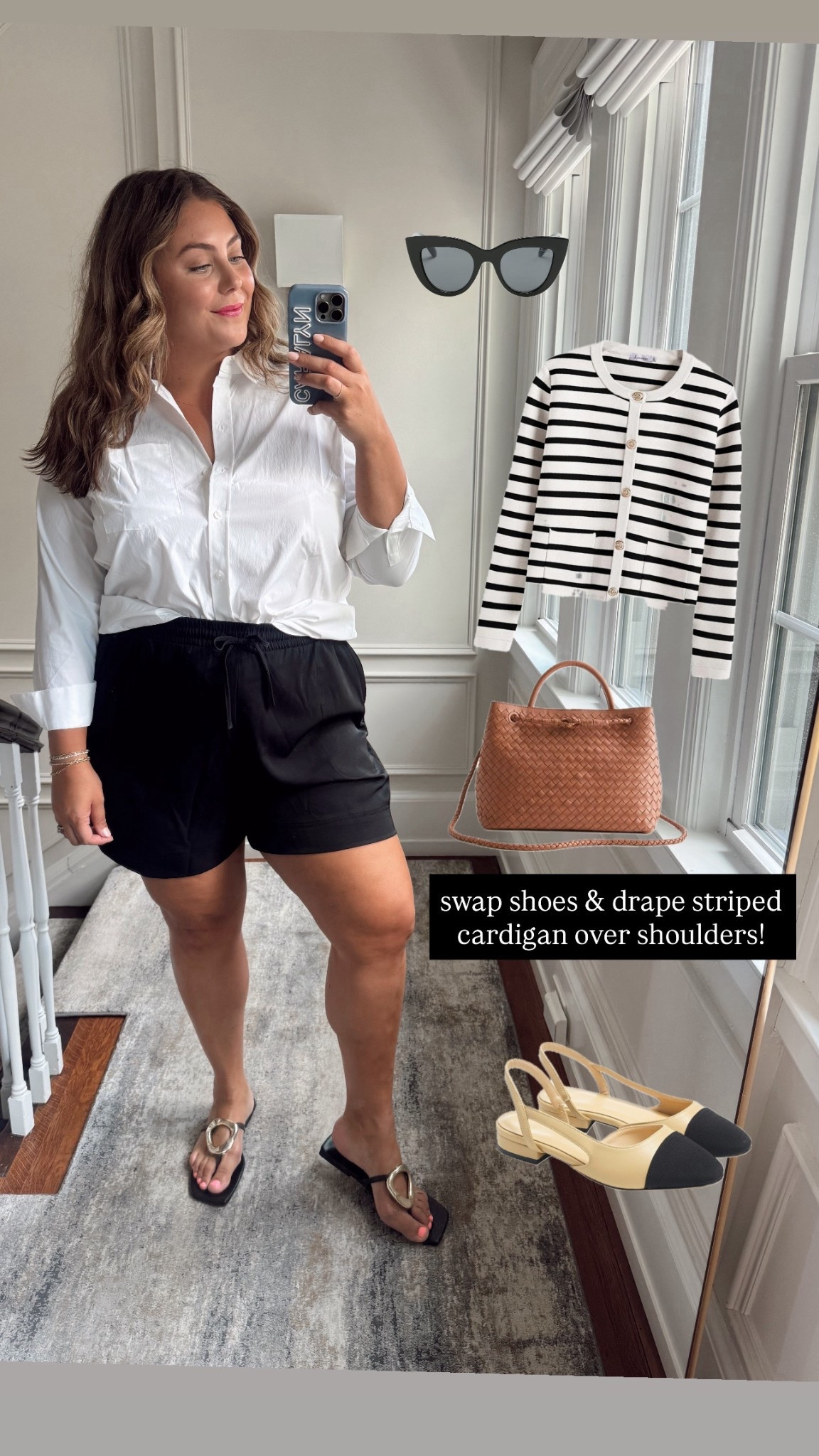 Wearing size XL in button down & 1X in shorts. 

#LTKPlusSize #LTKSeasonal #LTKStyleTip