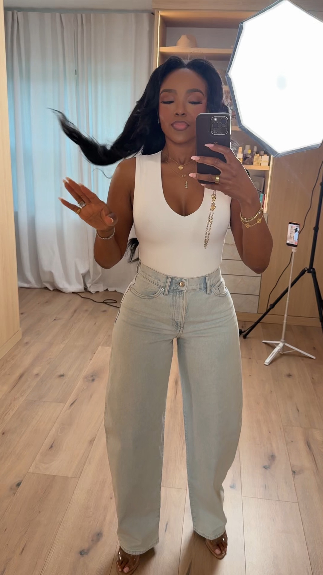 Scroll to shop this clean everyday look featuring a flattering white bodysuit paired with light wash denim for an easy, put-together vibe. These are staple pieces you can mix and style so many ways, making them a go-to combo where the cost per wear keeps dropping.

Perfect for casual days, errands, brunch, travel, or everyday wear.

5'4" | 138 lbs | 34D bust | 27" waist | 40" hips

Follow me on Instagram and YouTube @kirasfashionfinds

#LTKgrwm #LTKootd #LTKSaleAlert