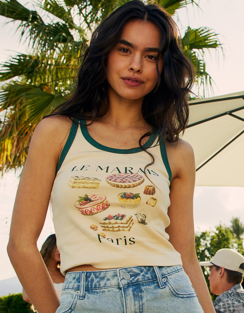 RSQ Womens Pastry Paris Tank Top | Tillys