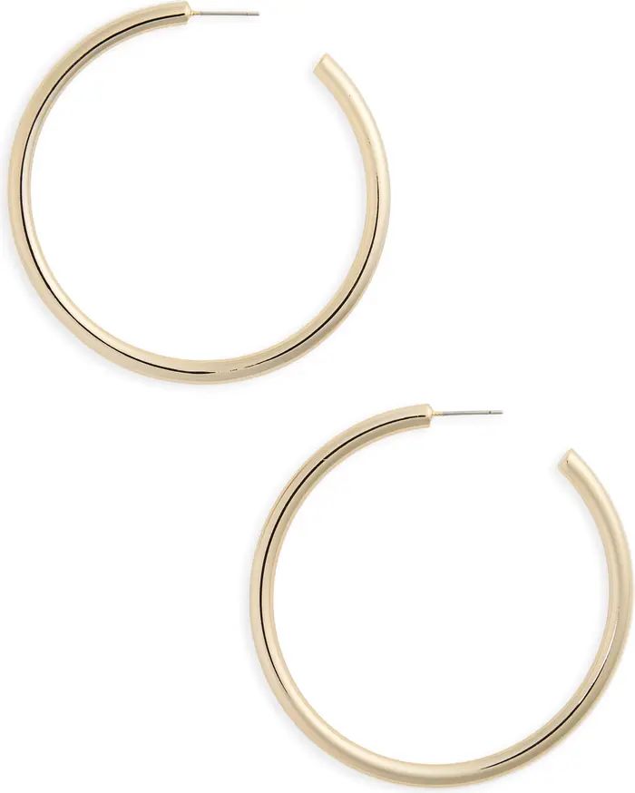 Large Sleek Tube Hoop Earrings | Nordstrom