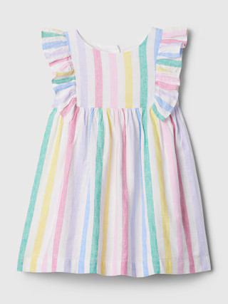 babyGap Linen-Cotton Stripe Dress | Gap (US)