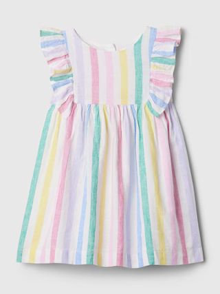 babyGap Linen-Cotton Stripe Dress | Gap (US)