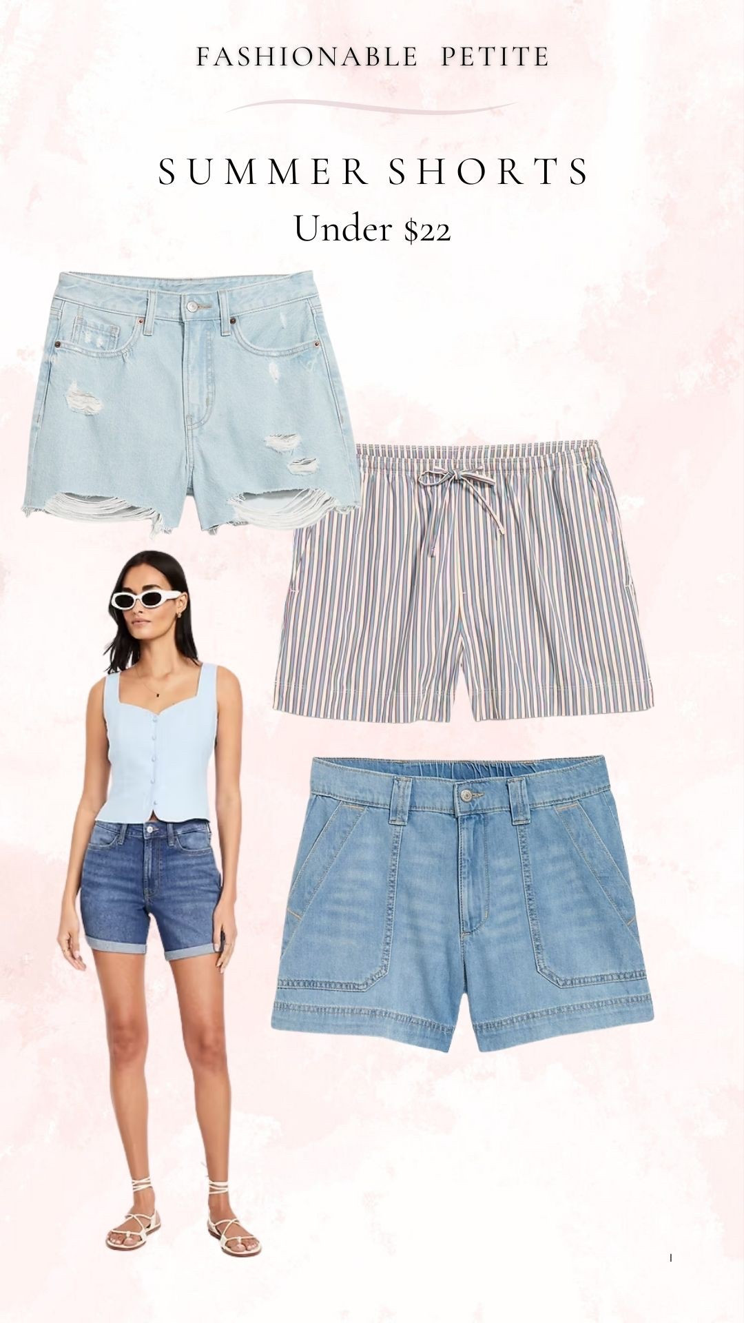 Summer shorts under $25!

Summer shorts, summer outfit, affordable, jean shorts, denim shorts, pull on shorts 

#LTKSaleAlert #LTKFindsUnder50 #LTKPetite