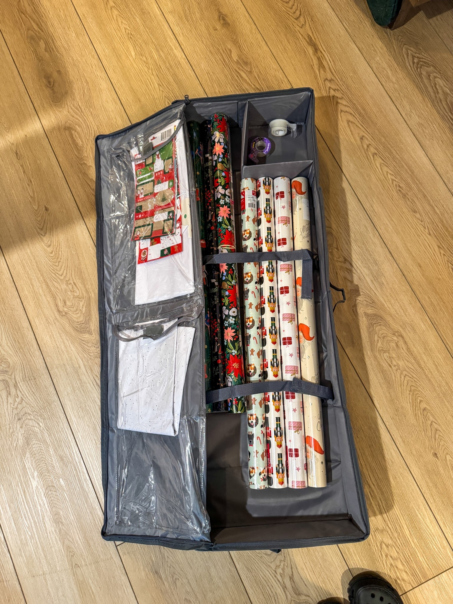 Perfect way to organize and store your wrapping paper between seasons!

#LTKGiftGuide #LTKHoliday #LTKHome