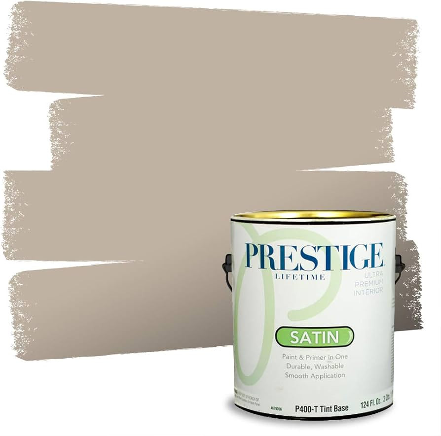 PRESTIGE Paints Interior Paint and Primer In One, 1-Gallon, Satin, Comparable Match of Sherwin Williams* Balanced Beige* | Amazon (US)