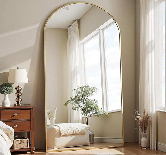 Arched Full Length Mirror, 71"*30" Large Floor Mirrors, Full Body Mirror for Leaning or Hanging, ... | Amazon (US)