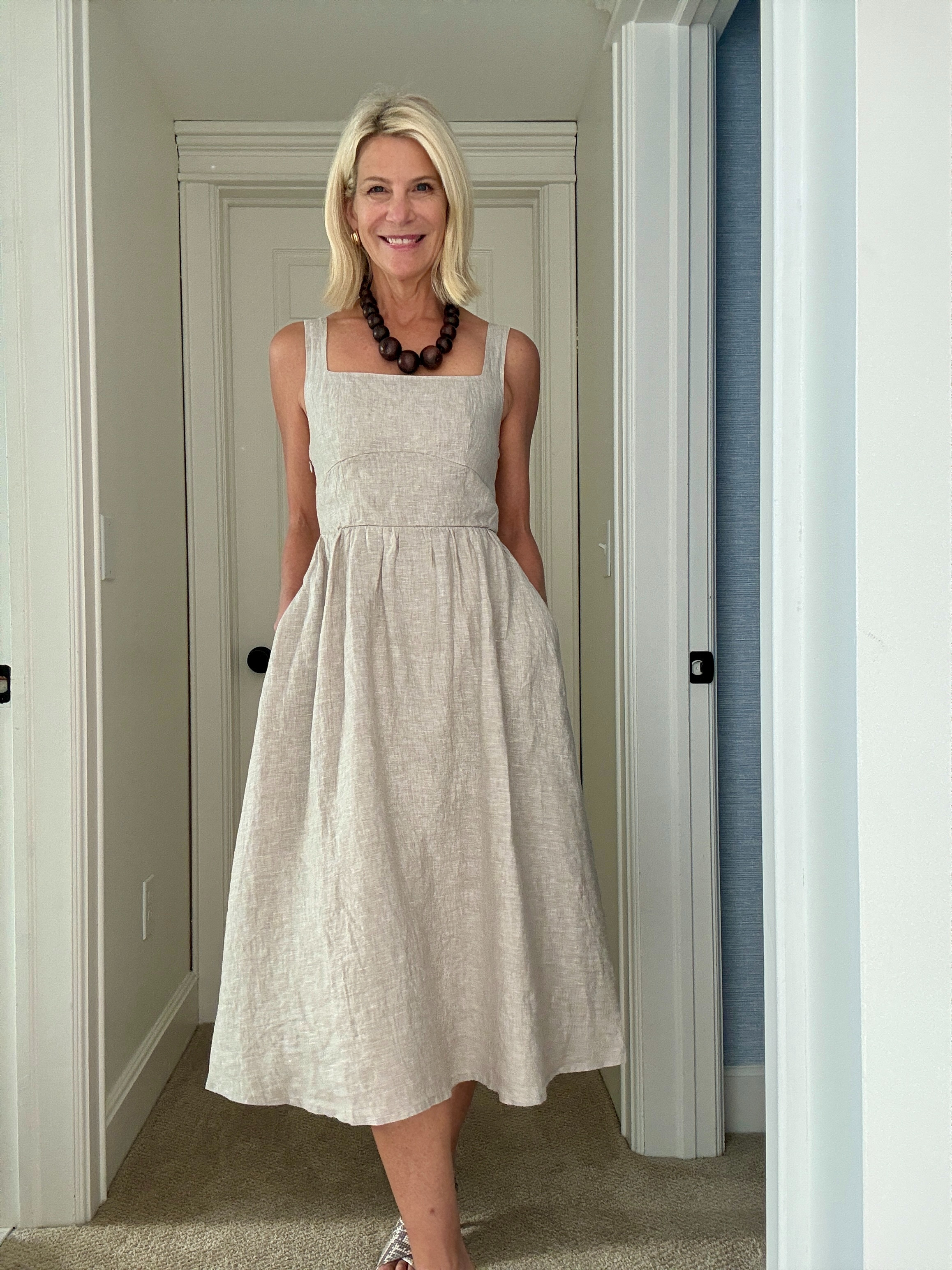 Timeless Linen Midi Dress for Summer 

 #LTKootd #LTKSeasonal #LTKTravel