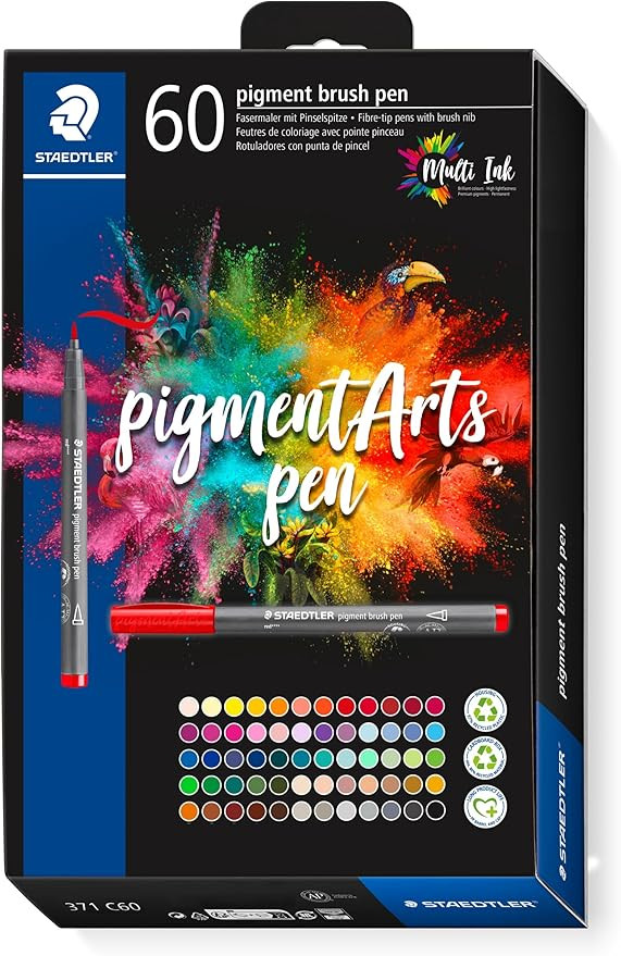 STAEDTLER Pigment Arts Brush Pen, 60ct | Amazon (US)