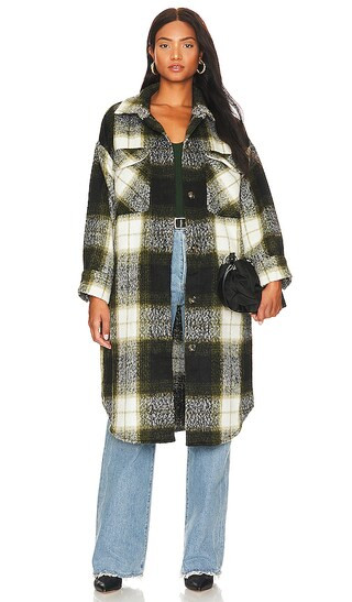 Chloe Shacket in Olive Night | Revolve Clothing (Global)