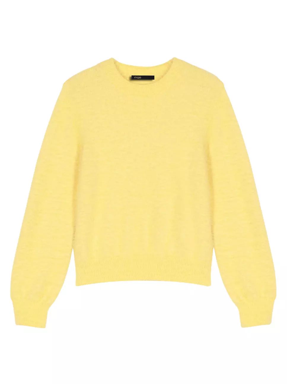 Maje Fluffy Round-Neck Sweater | Saks Fifth Avenue