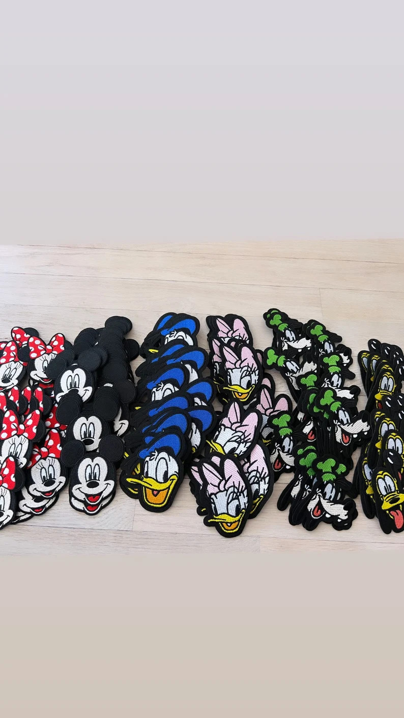 3.5 INCH Mickey and Friends Embroidered Iron on Patch- Donald Iron on Patch- Daisy Iron on Patch-... | Etsy (Global)