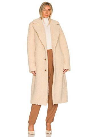 Lovers and Friends Issy Faux Fur Coat in Egret from Revolve.com | Revolve Clothing (Global)
