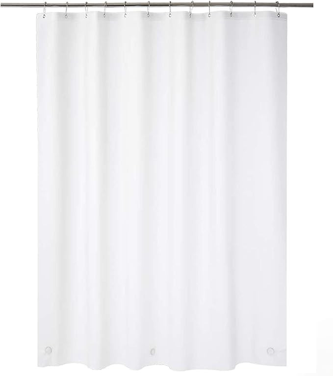 AmazerBath Plastic Shower Curtain, 70 x 72 Inches EVA 8G Shower Curtain with Heavy Duty Clear Sto... | Amazon (US)