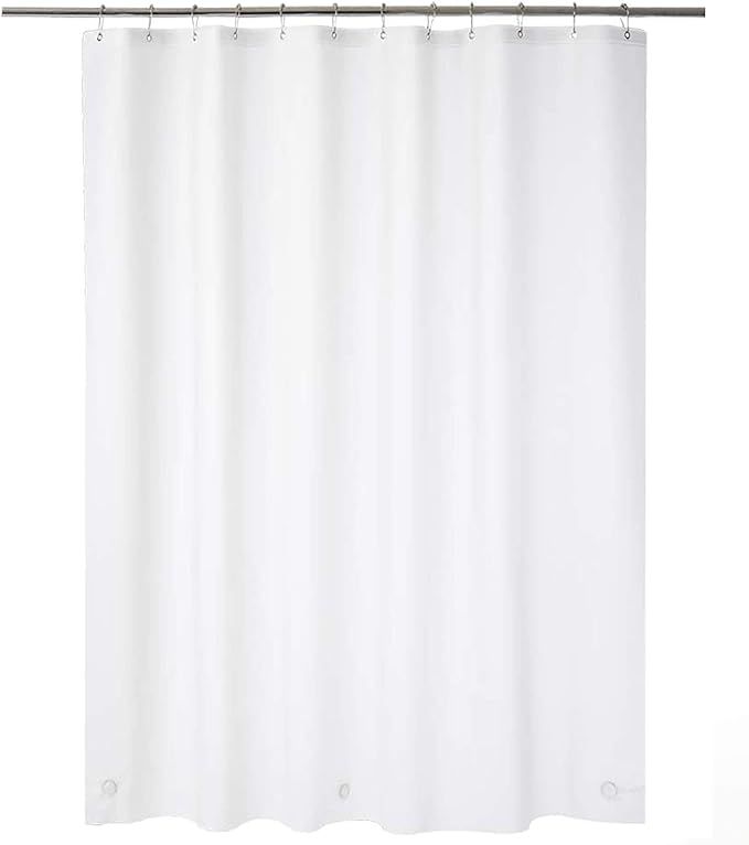 AmazerBath Plastic Shower Curtain, 70 x 72 Inches EVA 8G Shower Curtain with Heavy Duty Clear Sto... | Amazon (US)
