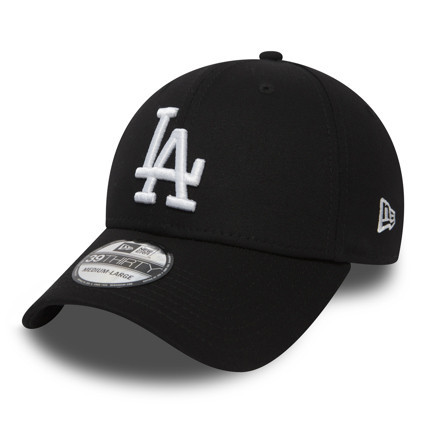LA Dodgers Essential Black 39THIRTY Cap | New Era Cap