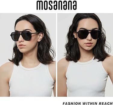 mosanana Polarized Aviator Sunglasses for Women and Men Trendy Style Model Karry | Amazon (US)