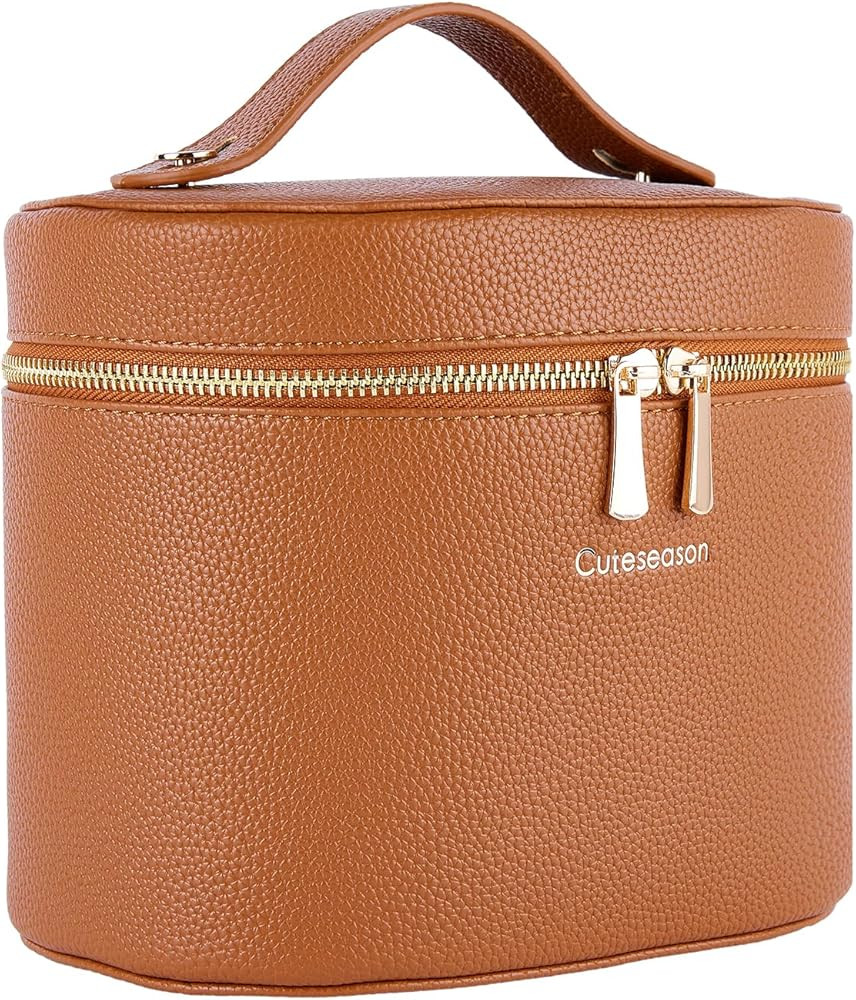 Makeup Bag, Toiletry Bag with Removable Zippered Inner Pocket, Portable Cosmetic Bag, Makeup Orga... | Amazon (US)